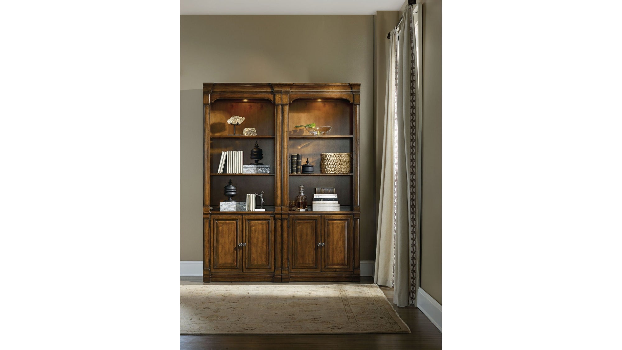 Tynecastle - Bunching Bookcase - Dark Brown