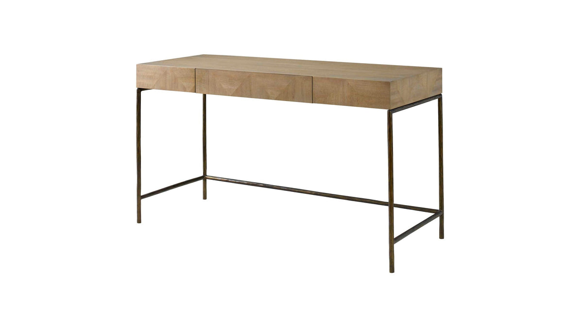 Aristotle - Natural Wood Modern Desk