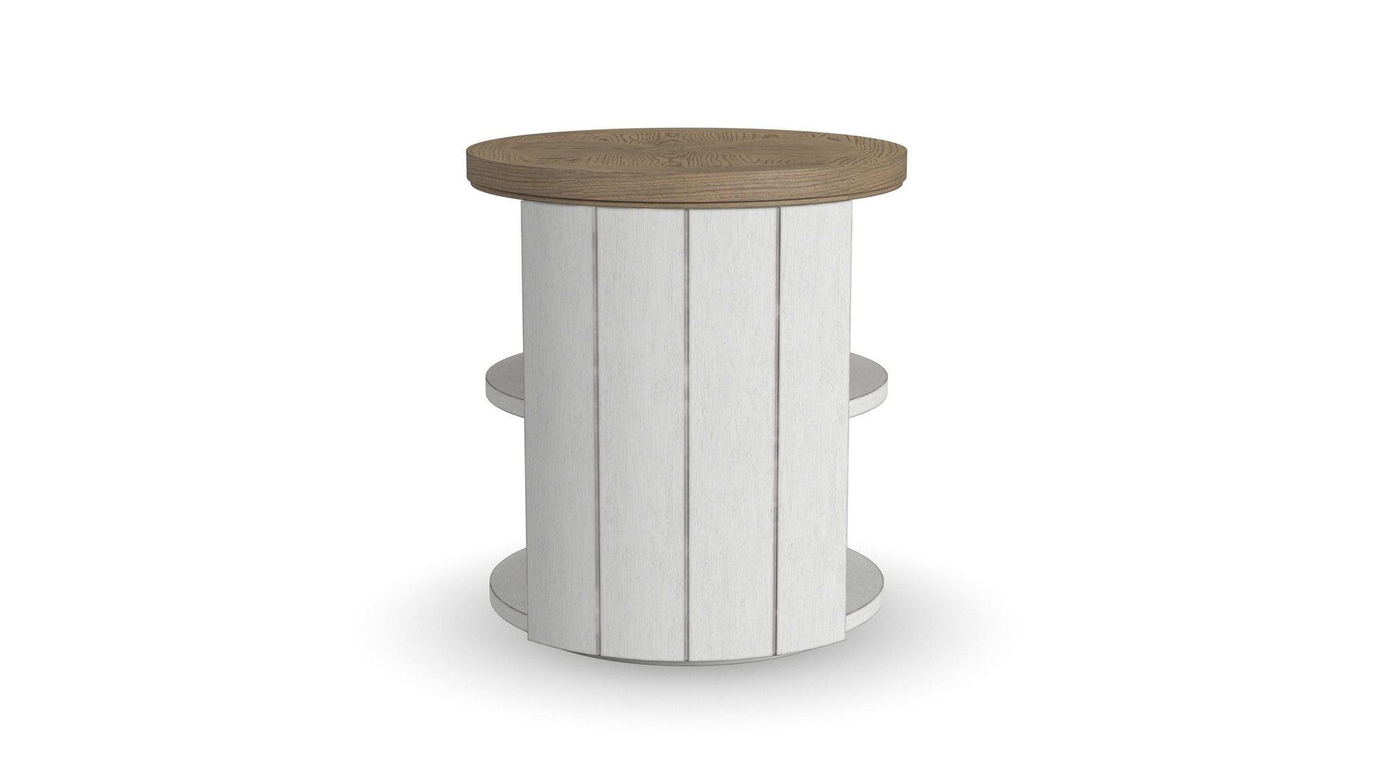 Melody - Round End Table - White