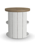 Melody - Round End Table - White