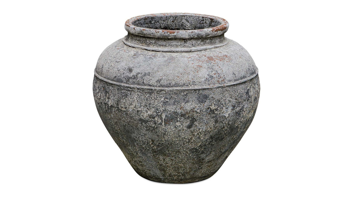 Echoes Of Time - Concrete Outdoor Planter - Dark Gray