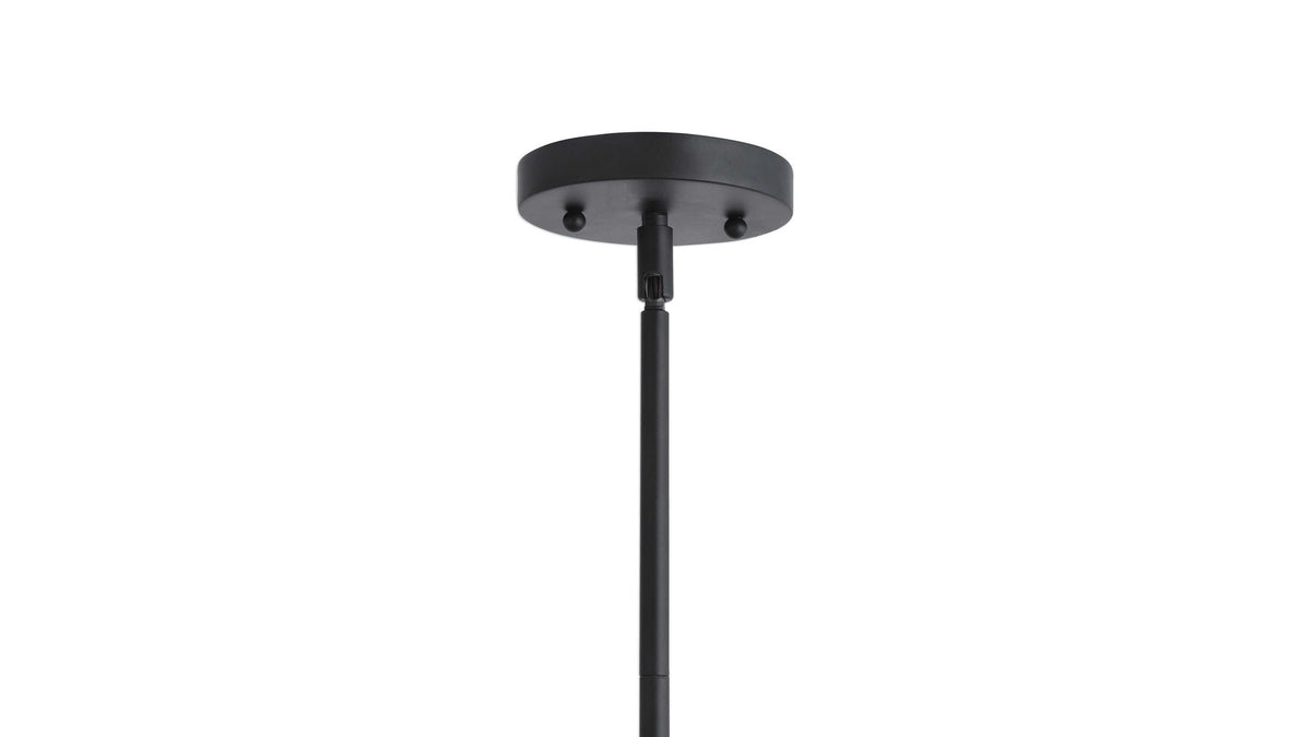 Thales - Geometric 3 Light Pendant - Black