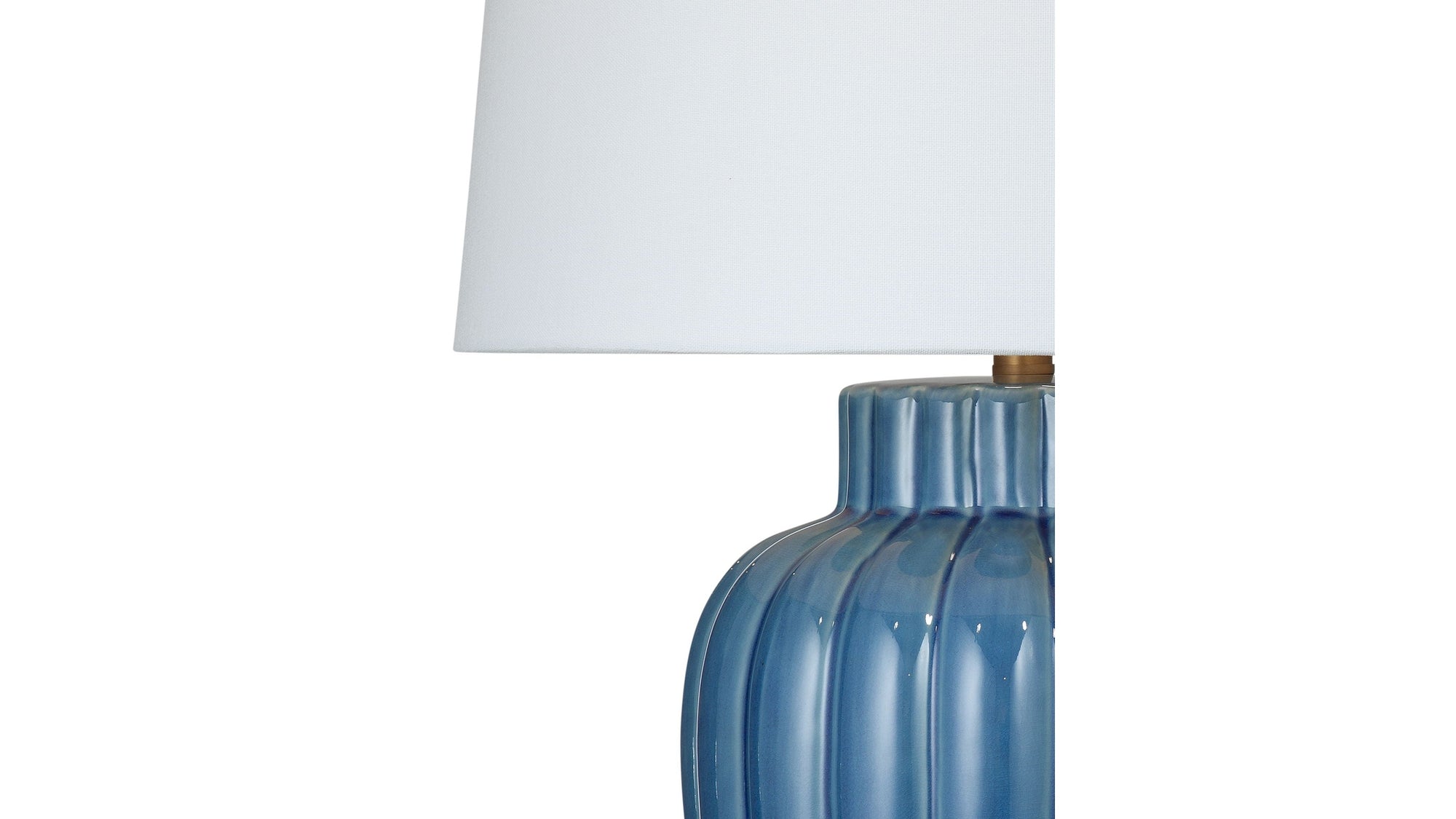 Avery - Table Lamp - Blue / White