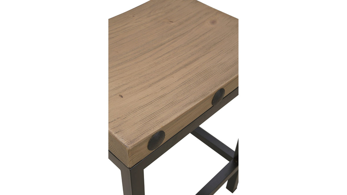 Old World - Counter Stool - Light Brown / Black