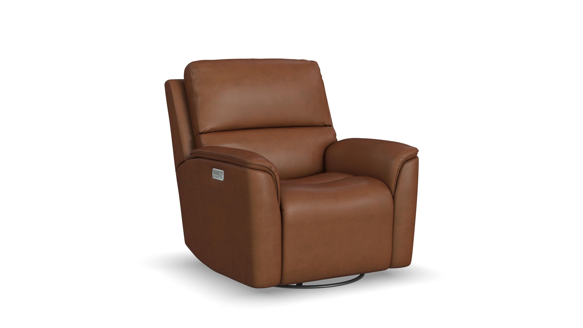 Henry - Power Swivel Gliding Recliner With Power Headrest, Lumbar, Heat & Massage