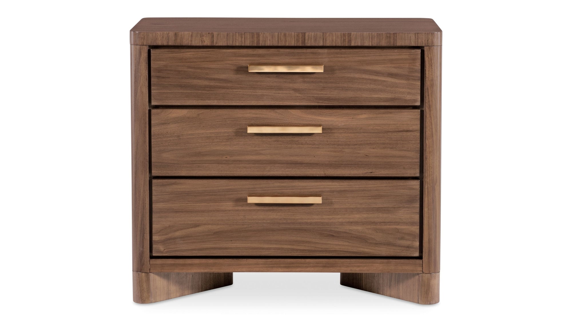 Eleana - Three Drawer Nightstand - Light Caramel
