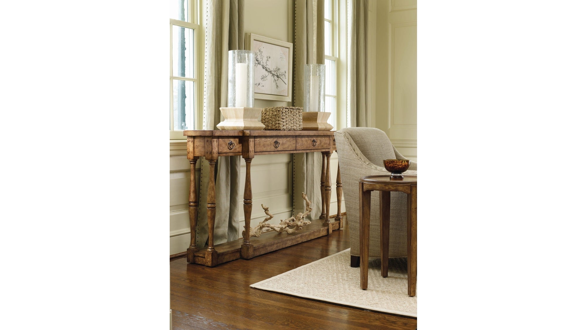 Sanctuary - Four-Drawer Thin Console Table