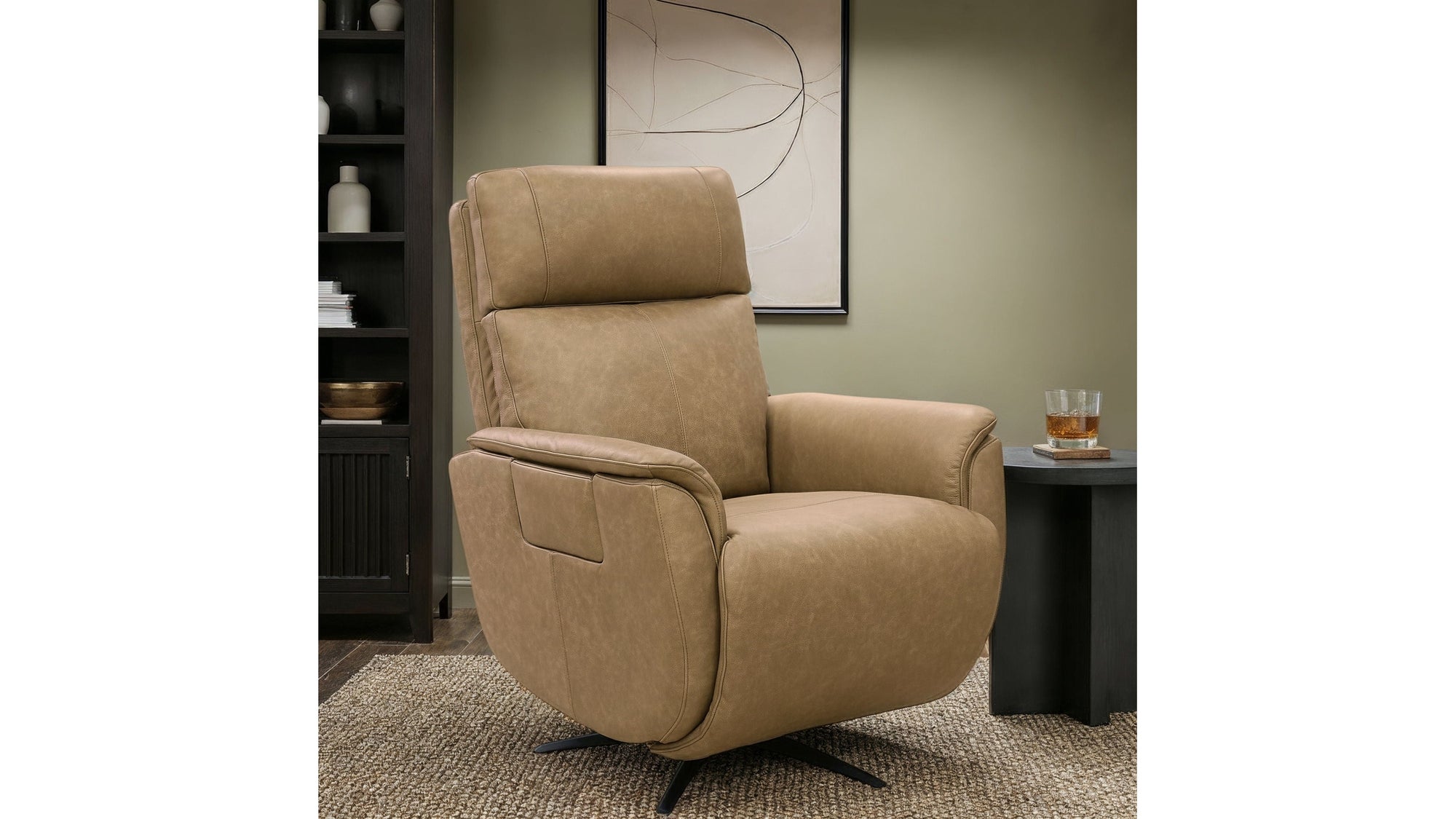 Cove - Power Swivel Recliner With Power Headrest, Lumbar, Heat, &amp; Massage