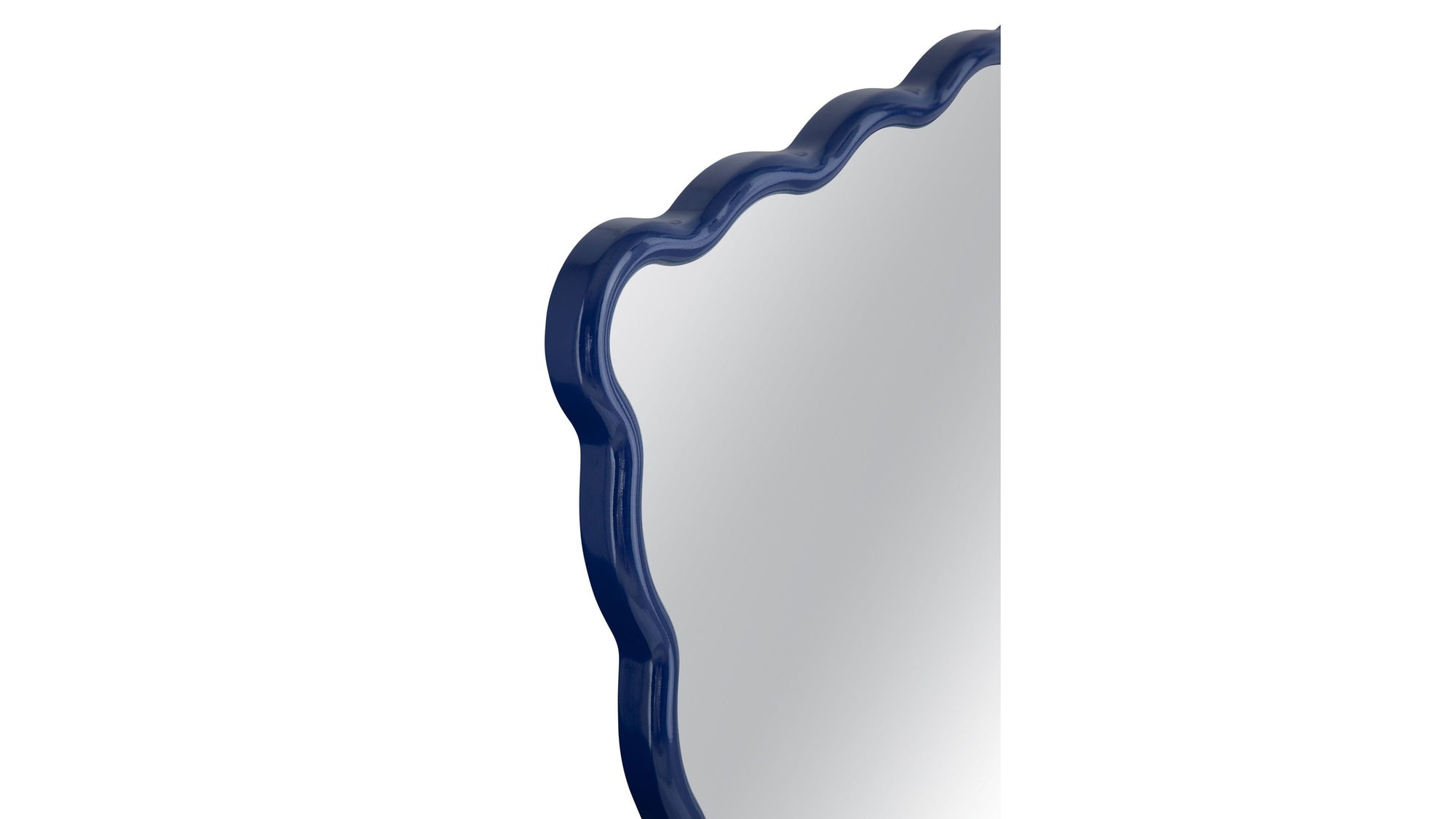 Camellia - Rectangle Wall Mirror - Blue
