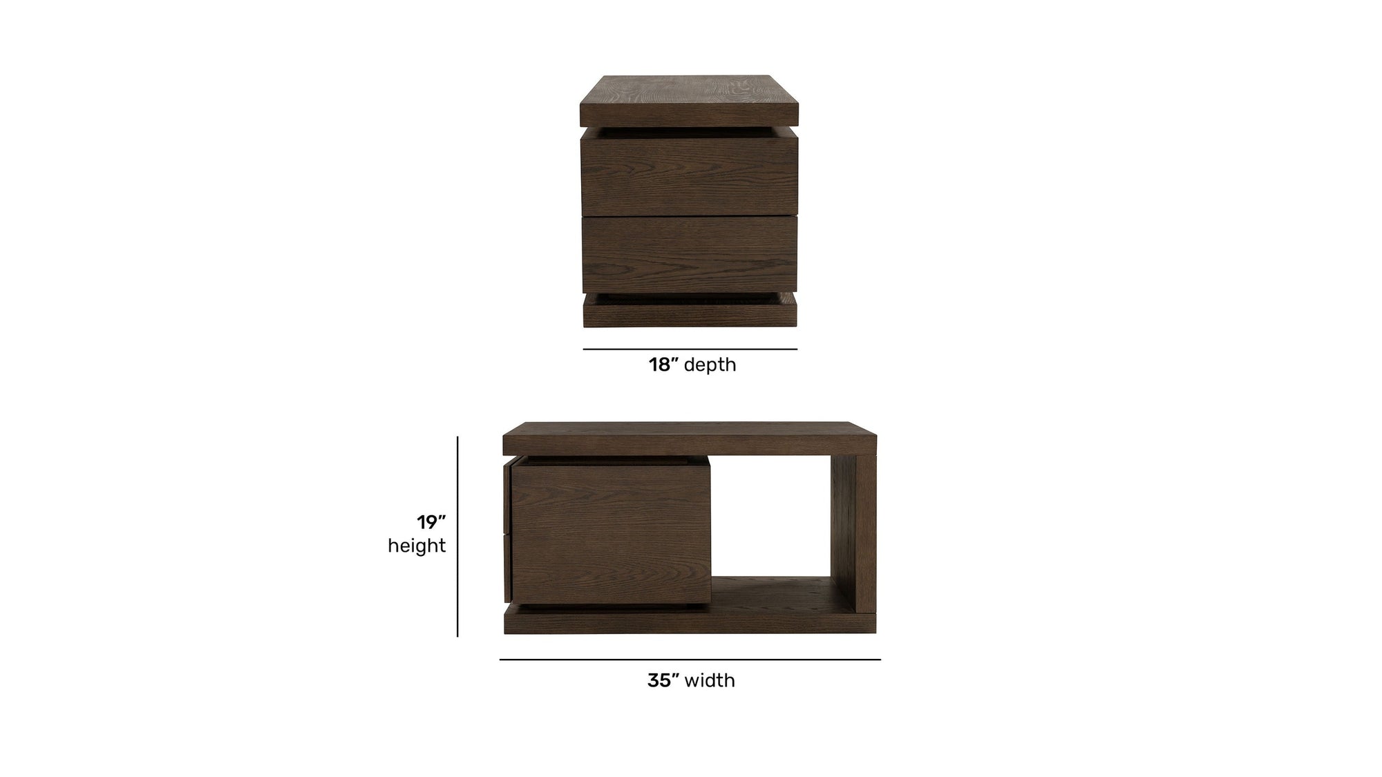 Athens - End Table - Chocolate Brown