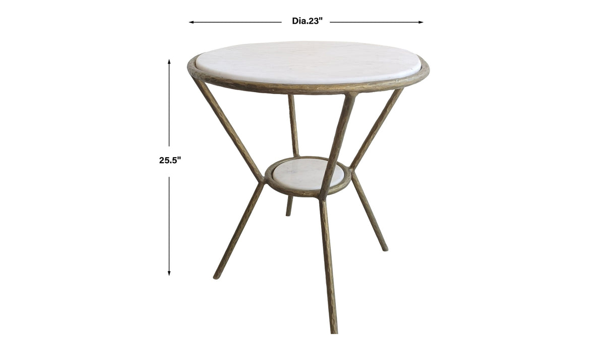 Refuge - Round White Side Table