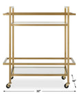 Erena - Bar Cart - Brass
