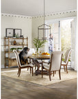 Archivist - Upholstered Side Chair - Beige / Dark Brown