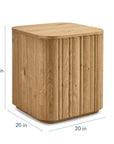 Andora Square Plinth End Table
