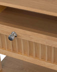 Newbury Ribbed Drawer End Table