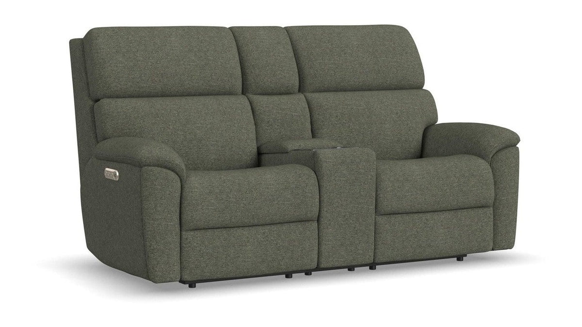 Porter - Power Reclining Loveseat With Console, Power Headrest, & Lumbar