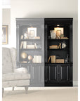 Telluride - Bunching Bookcase With Doors - Black