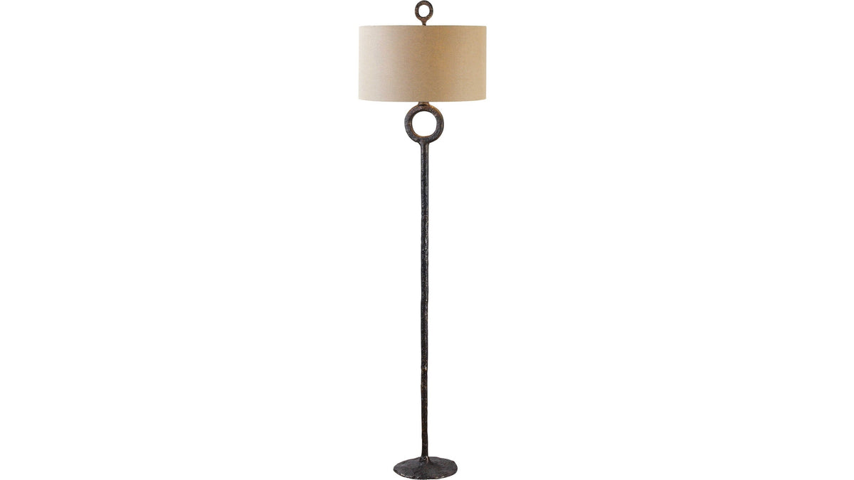Ferro - Cast Iron Floor Lamp - Dark Brown