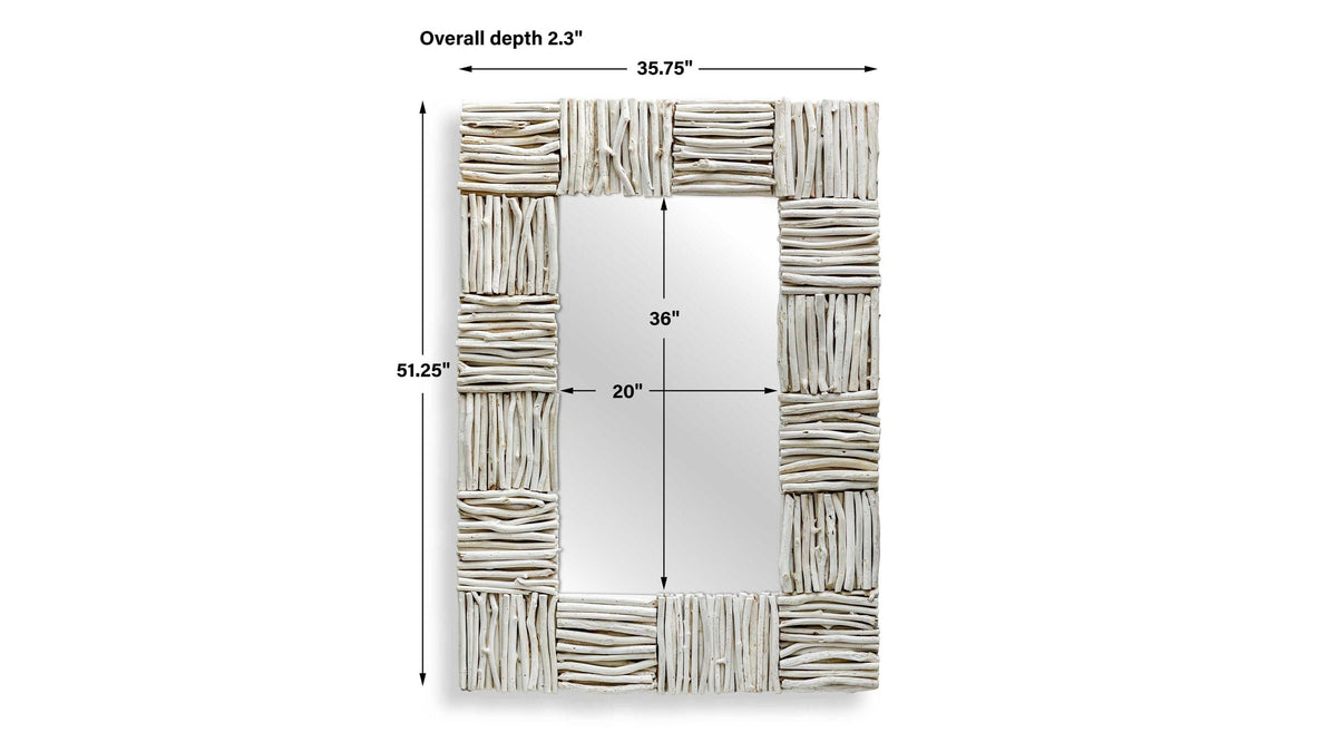 Lathey - Teak Mirror - Woodtone