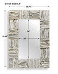 Lathey - Teak Mirror - Woodtone