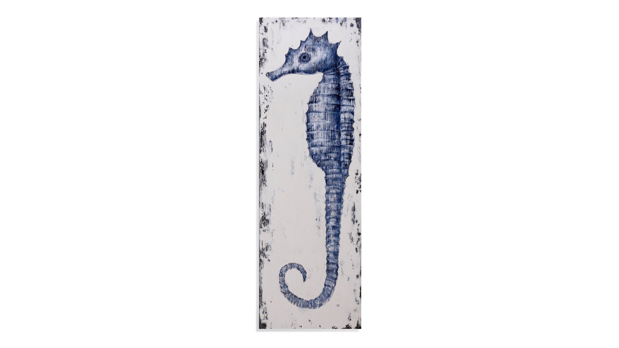 Sea Horse II Canvas Art - Blue