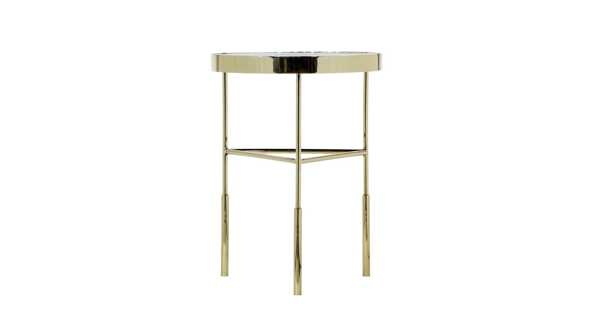 Delilah - Accent Table - Polished Gold