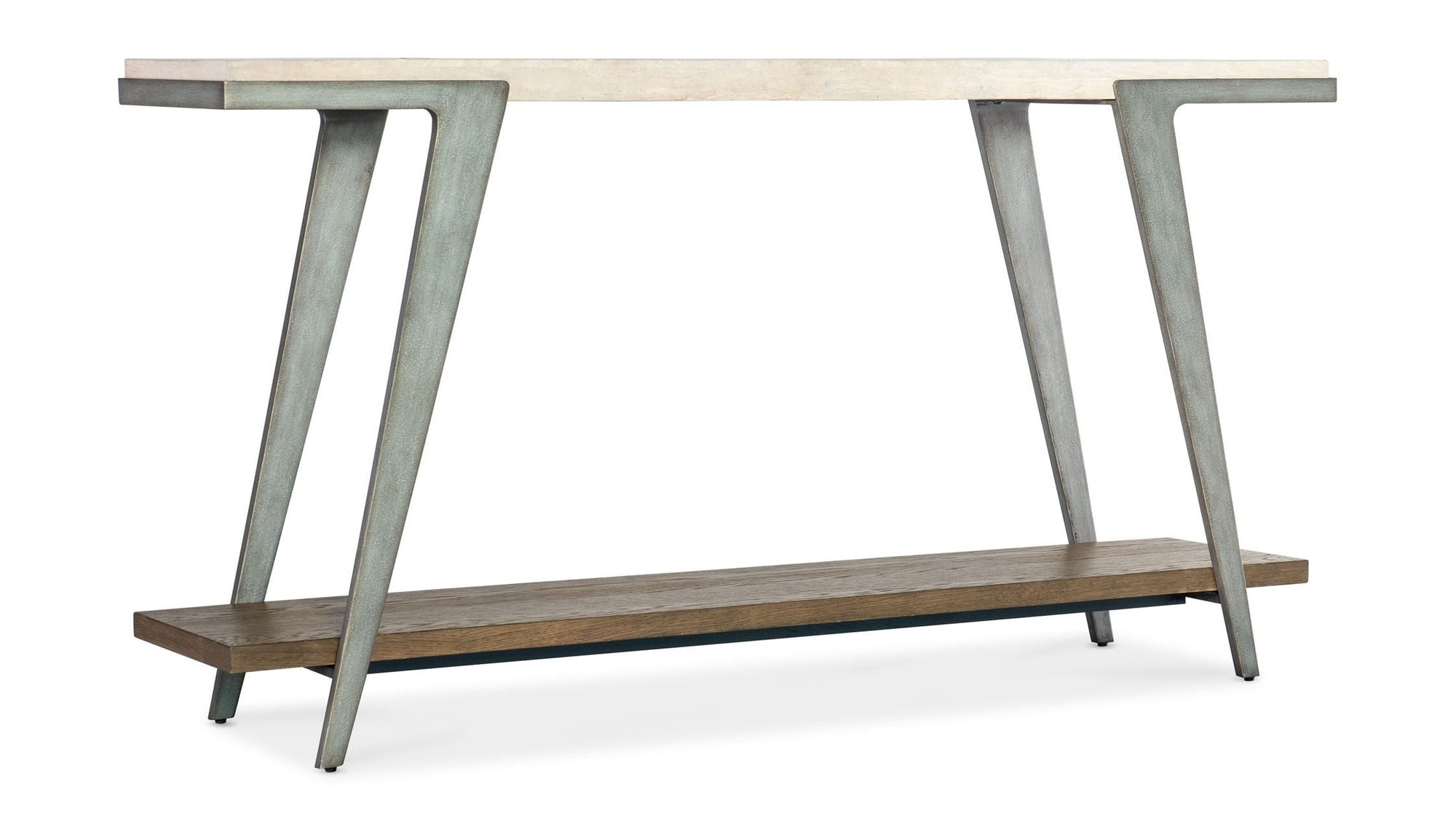 Commerce And Market - Boomerang Console Table - White