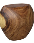 Lomas - Solid Wood Accent Stool - Dark Brown