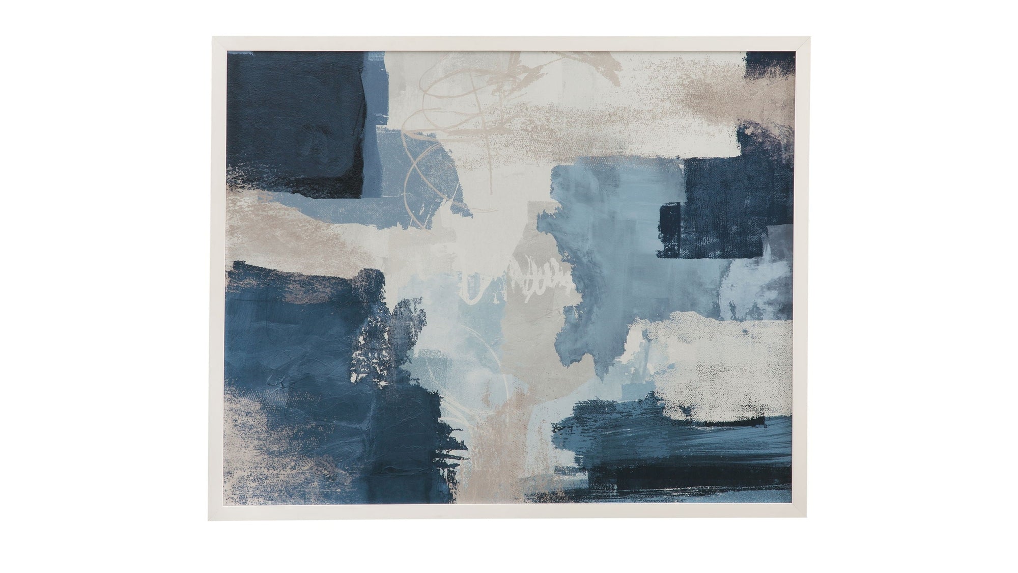Construction Framed Print - Blue