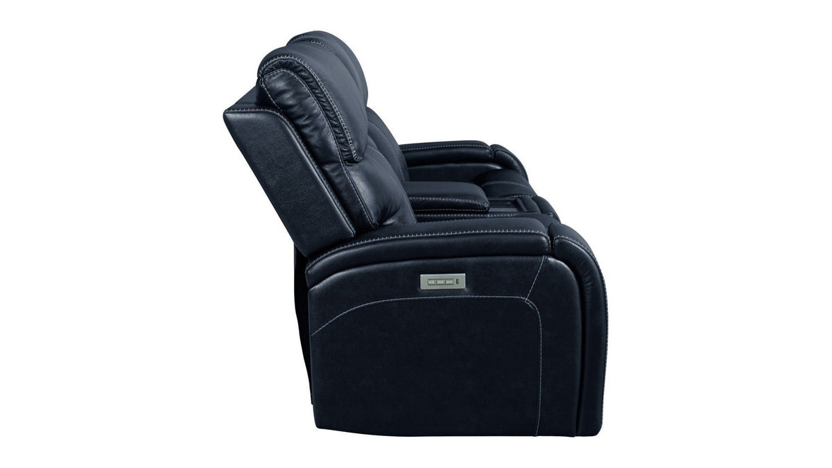 Glenwood - Power Console Loveseat-Recliner With Power And Power Headrest And Lumbar Layflat