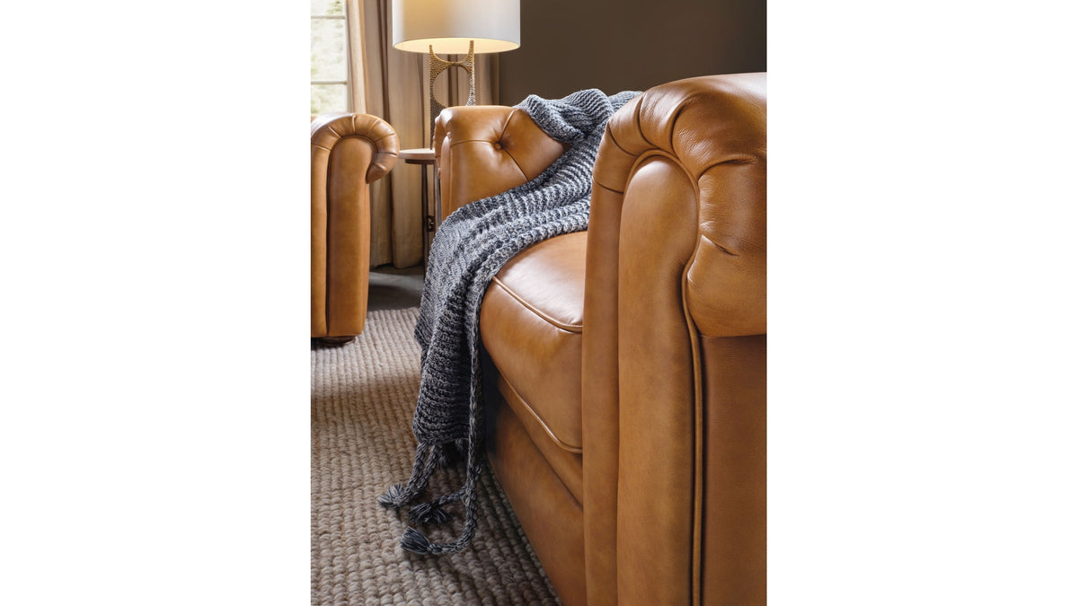 MS - Glover Power Recliner With Power Headrest - Brown