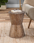 Cutler - Drum Shaped Accent Table - Dark Brown