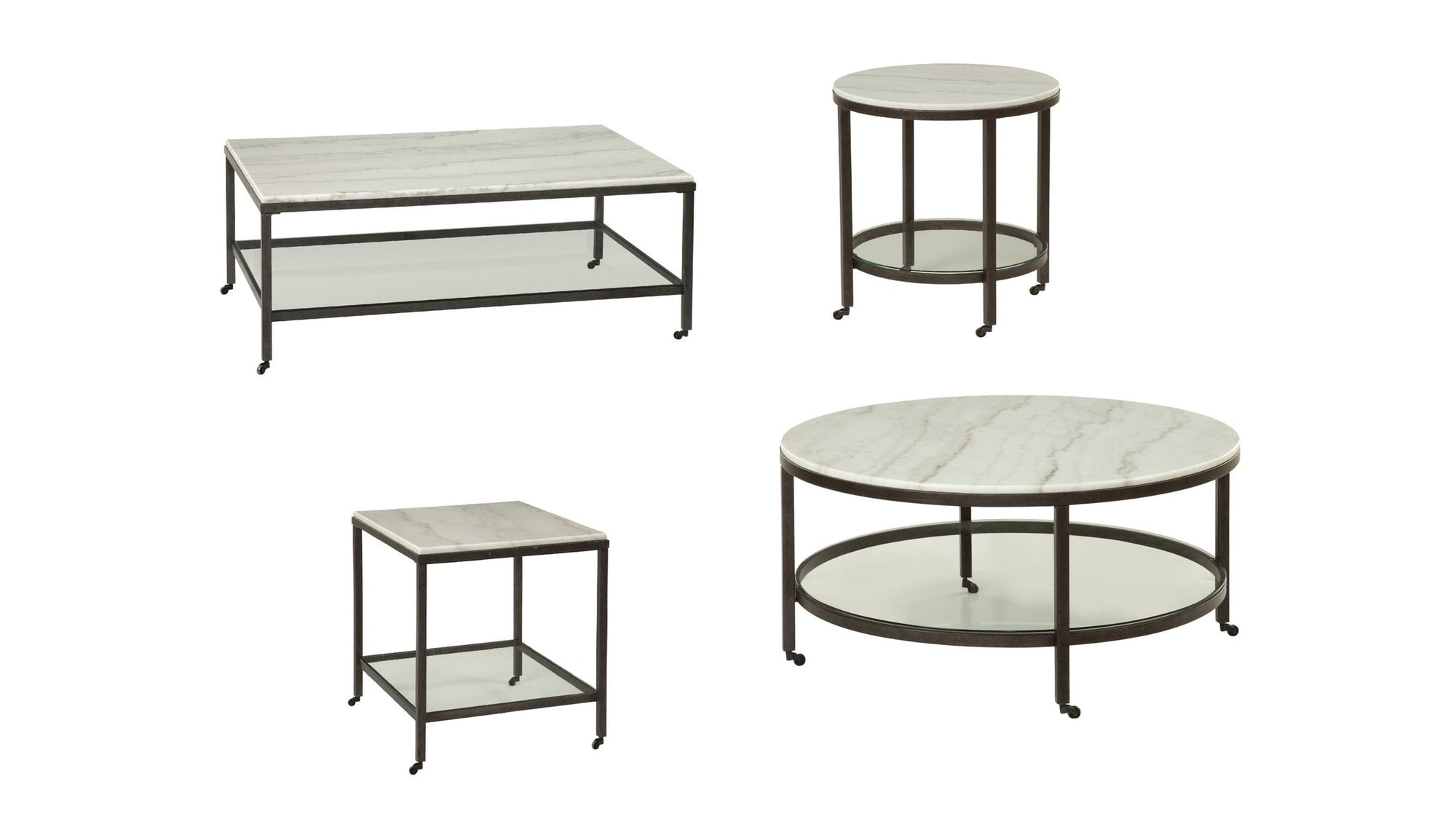 Whitman - Round Cocktail Table - White