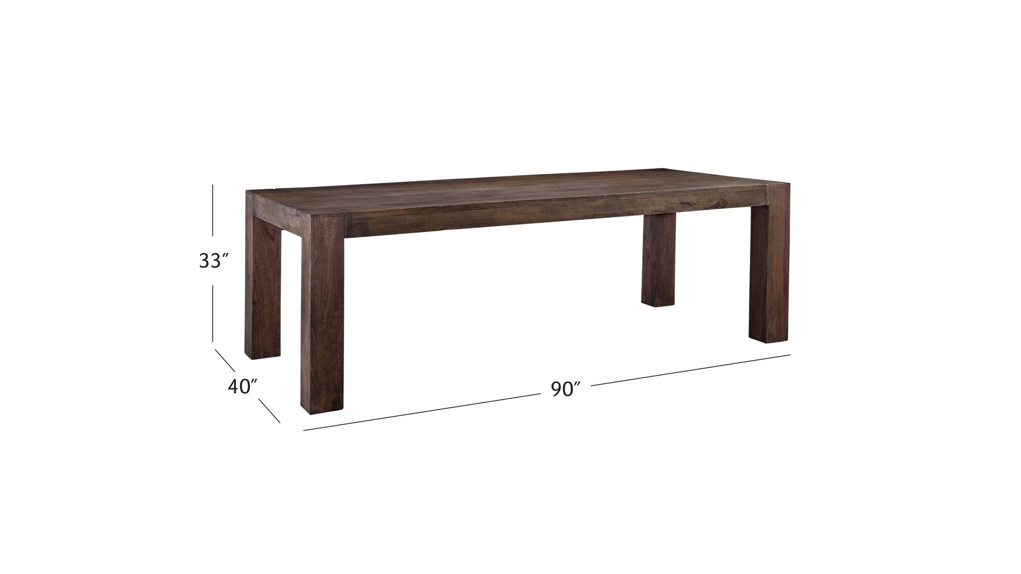 Walsh - Dining Table - Dark Brown