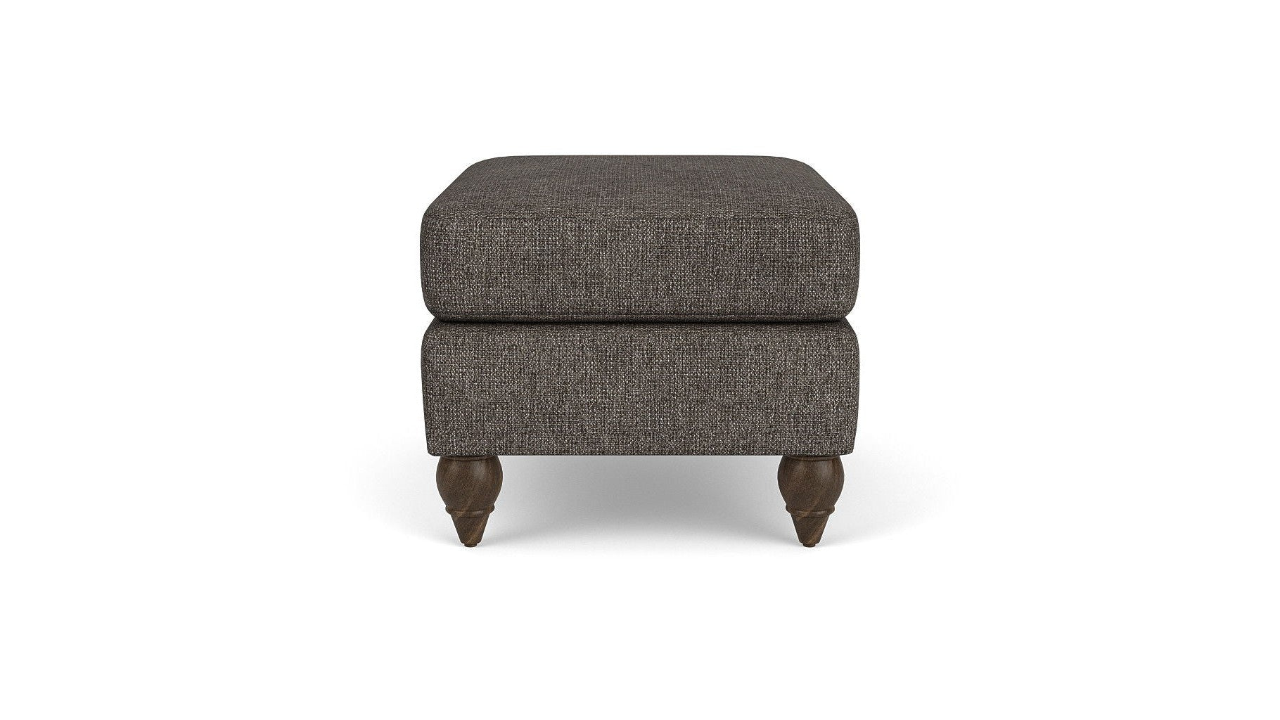 Moxy - Fabric Ottoman, Round Turned Legs