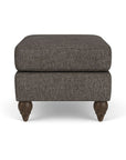 Moxy - Fabric Ottoman, Round Turned Legs