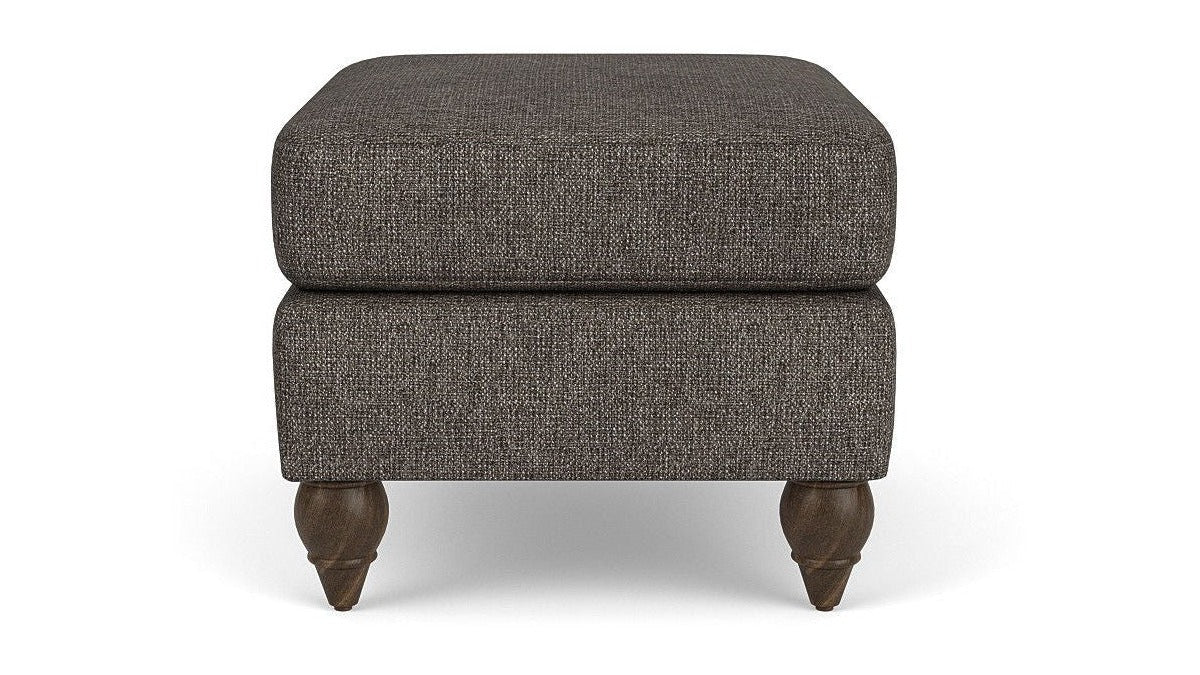 Moxy - Fabric Ottoman, Round Turned Legs
