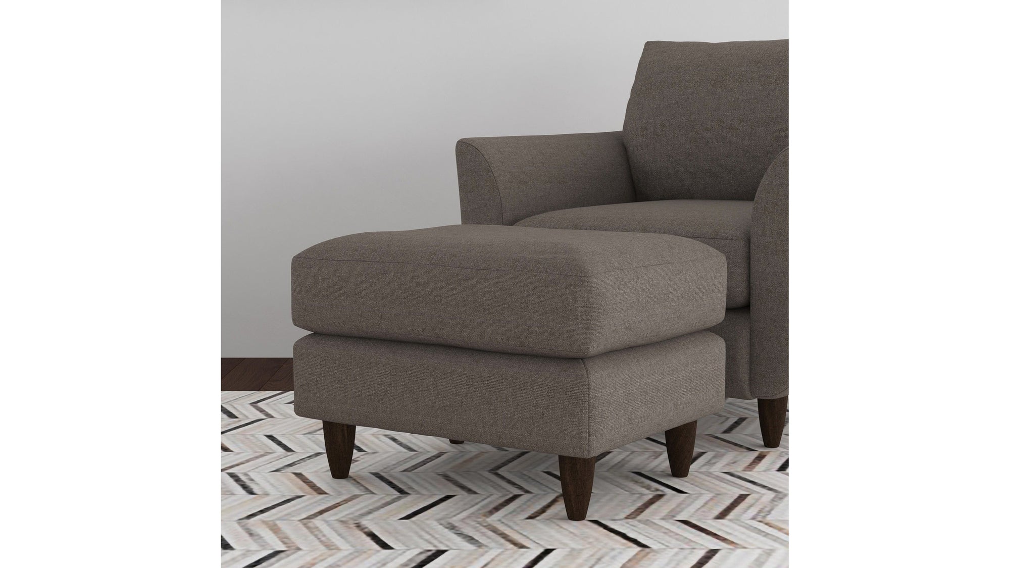 Mia - Fabric Ottoman