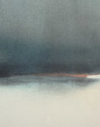 Deep Rains - Framed Abstract Print - Light Gray