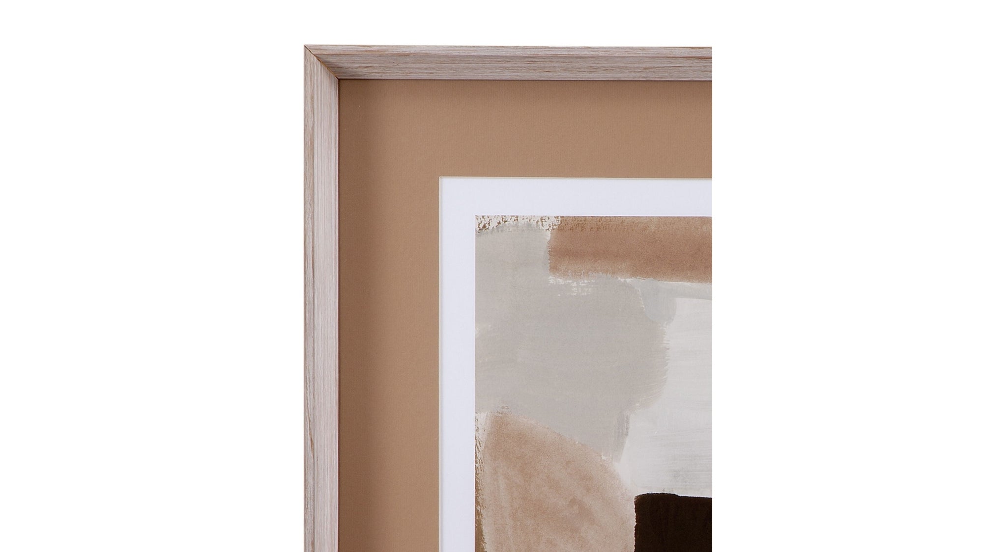 Almondine I Framed Art - Dark Brown