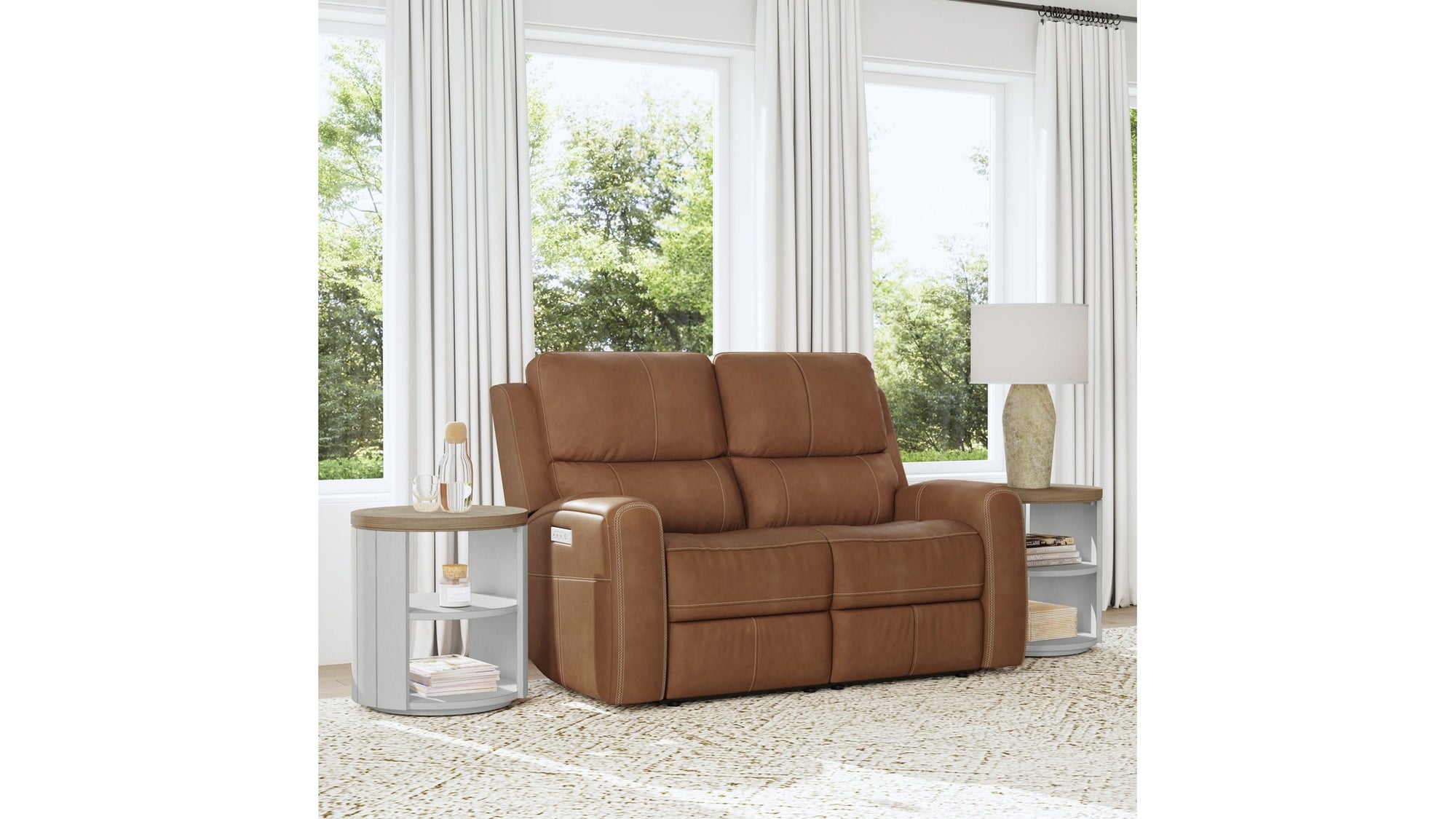 Linden - Power Reclining Loveseat With Power Headrests &amp; Lumbar