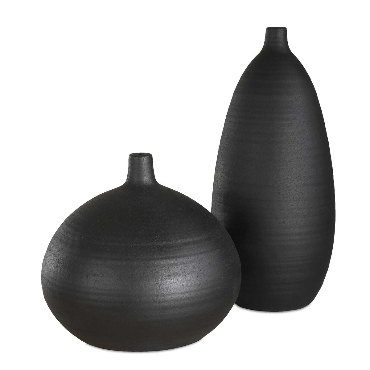 Bower - Vases Set of 2 - Black