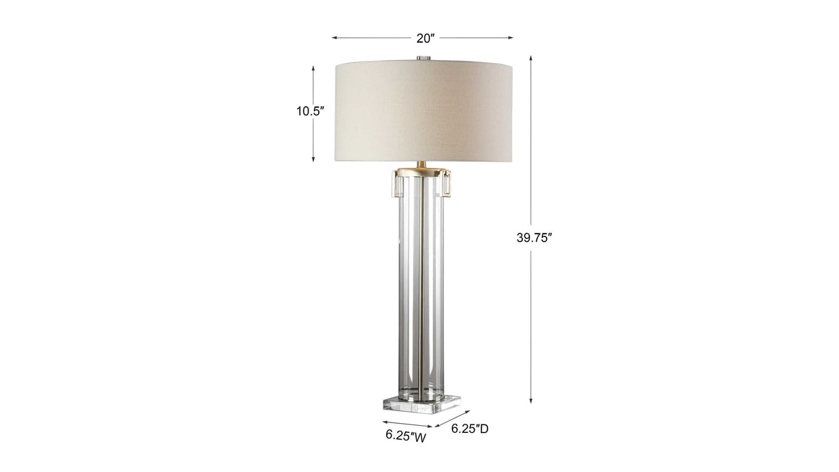 Monette - Tall Cylinder Lamp - Silver
