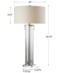 Monette - Tall Cylinder Lamp - Silver