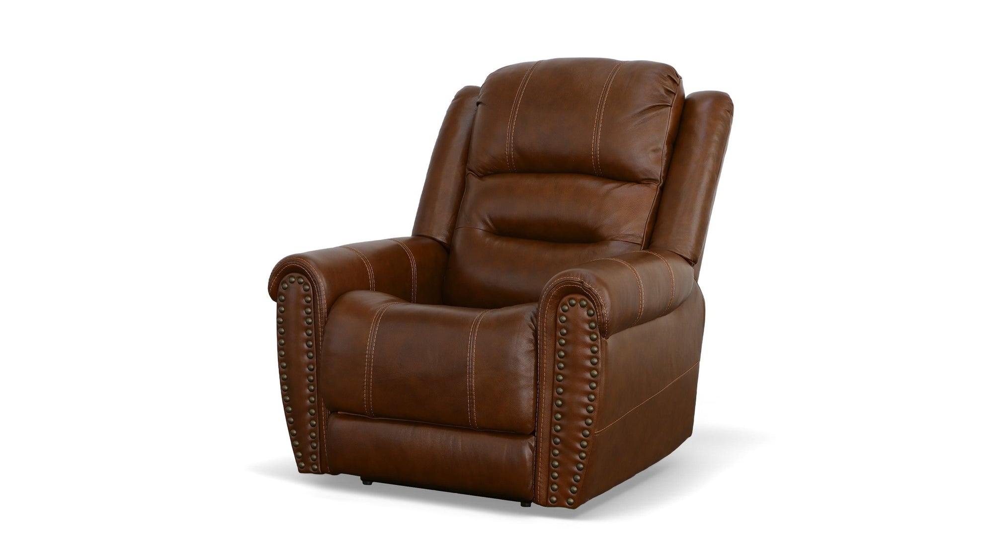 Oscar - Power Recliner With Power Headrest - Grizzly