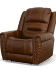 Oscar - Power Recliner With Power Headrest - Grizzly
