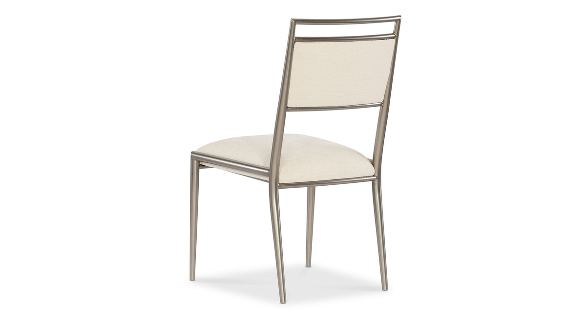 Geometry - Metal Side Chair - Radiance / Beige