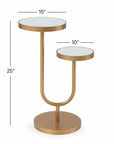 High-Low - Scatter Table - Gold