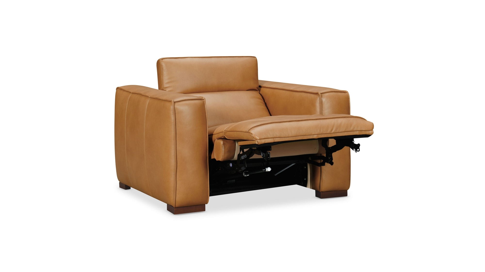 MS - Fresco Power Recliner With Power Headrest - Light Brown