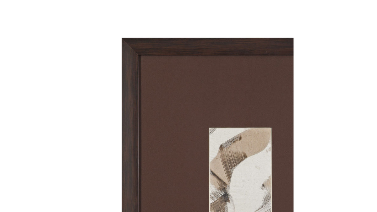 Eclectic Framed Print - Brown